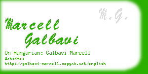 marcell galbavi business card